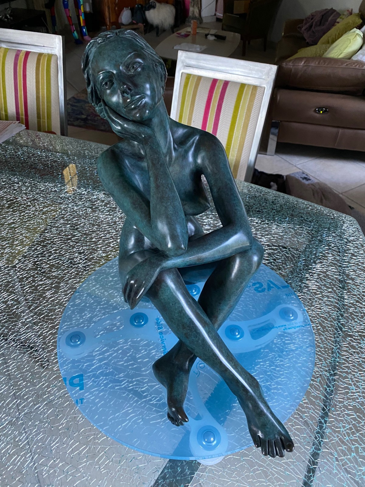 Plateau tournant en plexy