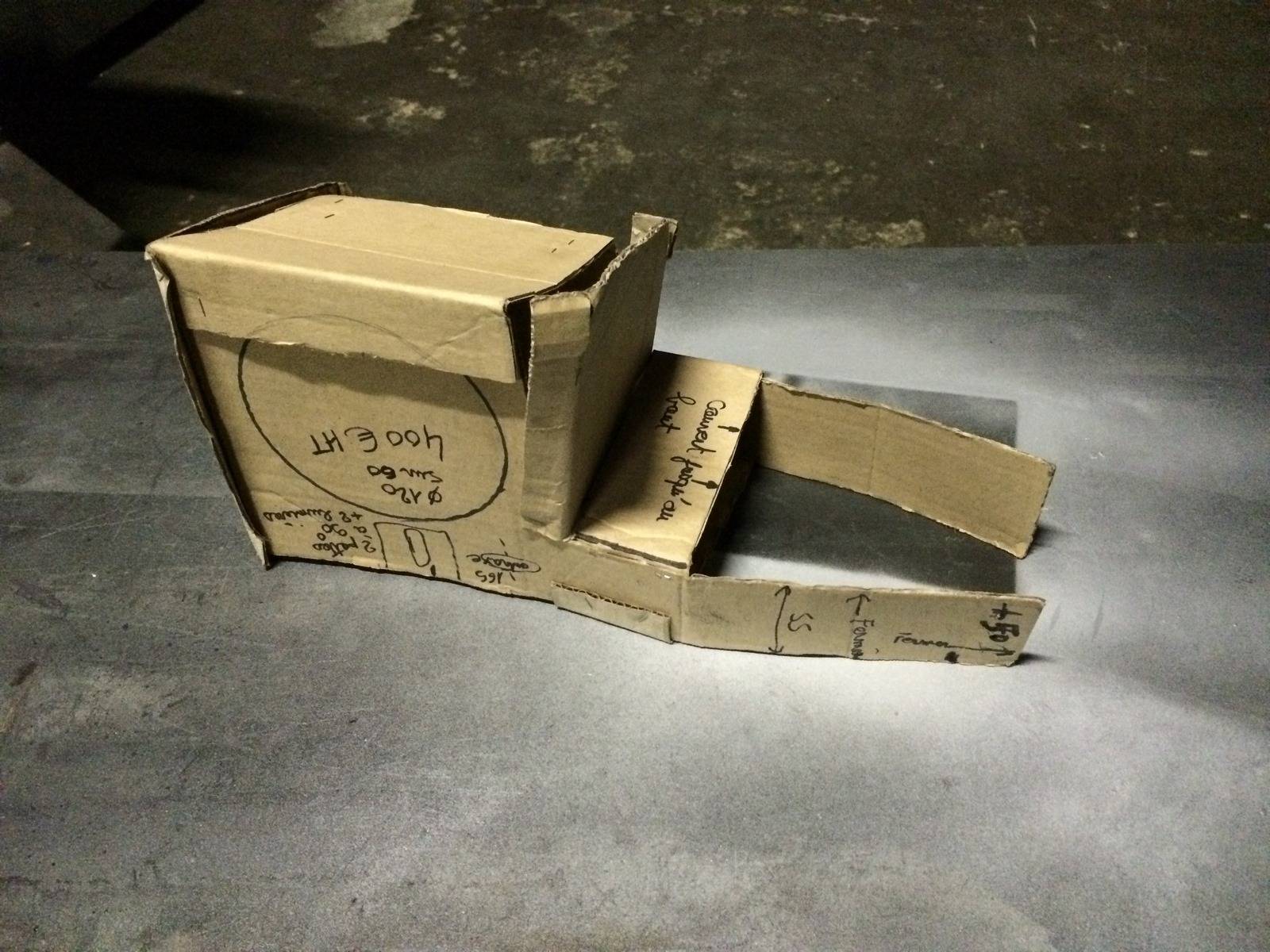 Gabarit et modèle en carton