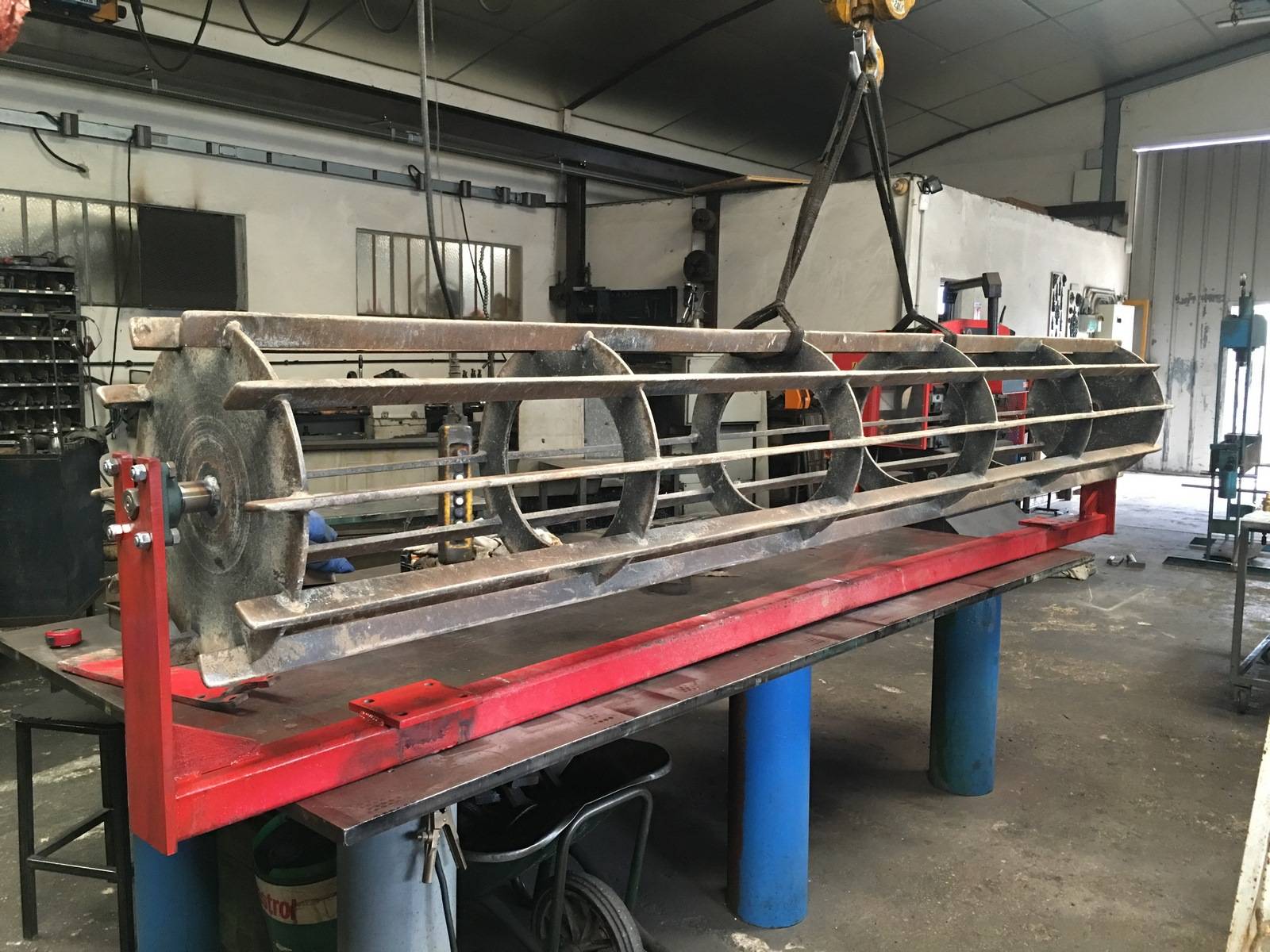 Scarificateur en cour de fabrication